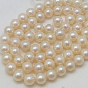 ［アコヤ本真珠アクセサリーパーツ］F 重量約46.2g 約7.5-8mm珠 パール pearl necklace jewelry accessory ジュエリー DA0/DE0