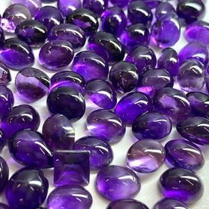 大量!!［天然アメジストおまとめ300ct］J ルース 裸石 宝石 ジュエリー jewelry amethyst 紫水晶 