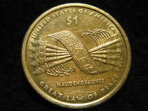 アメリカ合衆国　2010年　ネイティブ アメリカン 1ドル コイン　ピース　矢　サカガウィア　記念硬貨　ゴールド　＄1 米国　アメリカ合衆国_画像1