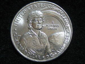 アメリカ合衆国 2022年 25セント 記念硬貨 アメリカ人女性 サリー・ライド　コイン クオーターダラー　米国　USA　海外