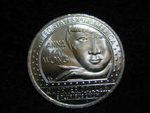 アメリカ合衆国 2022年 25セント 記念硬貨 アメリカ人女性　アンナ・メイ・ウォン　AnnaMayWong　コイン クオーターダラー　米国　USA 海外_画像1