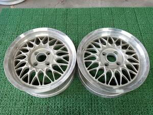 ★希少品★当時物★ BBS RG034 15×6J +40 4H-100 2本セット 旧車等