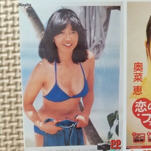  宮崎美子 細川ふみえ 石田ゆり子 森高千里 切り抜き 1P / 浅野ゆう子 田島都 盛美恵 田賀久美子 可愛かずみ 鷲尾いさ子 切り抜き 1ページ