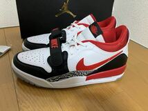 ナイキ エアジョーダン レガシー 312 ロー NIKE AIR JORDAN LEGACY 312 LOW US9.5 27.5センチ CD7069-160 Black Toe ファイヤーレッド_画像2