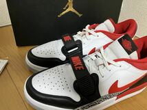 ナイキ エアジョーダン レガシー 312 ロー NIKE AIR JORDAN LEGACY 312 LOW US9.5 27.5センチ CD7069-160 Black Toe ファイヤーレッド_画像3