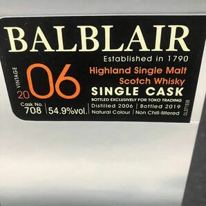 BALBLAIR SINGLE CASK 2006 バルブレア