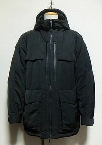 新品同様:UNIQLO × White Mountaineering.ハイブリット ダウン オーバーサイズ パーカー ジャケット S(黒/Wジップ開/幅60丈71/OUTDOOR)