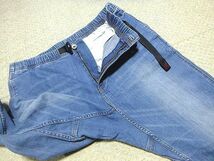 極上:GRAMICCI.ストレッチ デニム ニューナロー パンツ L(8818-DEJ/DENIM NN-PANTS TIGHT FIT/ジャストカット/W80-90股下74/OUTDOOR/CAMP)_画像3