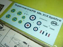 1/72　スーパーマリン スピットファイア PR Mk.XIX MPM Supermarine SPITFIRE PR XIX_画像4