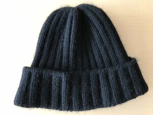 美品KIJIMA TAKAYUKI cashmere KNIT CAP キジマタカユキカシミヤカシミアニットキャップKN-142907ブラックF