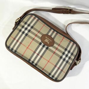 [ beautiful goods ] regular goods Burberry BURBERRY shoulder bag noba check beige Brown shoulder .. bag bag pochette canvas leather 