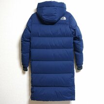 THE NORTH FACE ノースフェイス ダウンコート ロング ダウンジャケット メンズ XSサイズ 正規品 ブルー Z2328_画像2