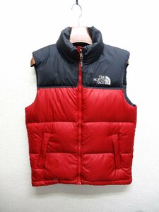 THE NORTH FACE ノースフェイス ヌプシ ダウン ベスト 700FP メンズ Sサイズ 正規品 レッド D5813