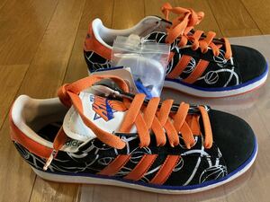 アディダス キャンパス nba 26cm ニューヨークニックス スニーカー 黒 adidas campus newyork knicks チーム ブラック スエード オレンジ