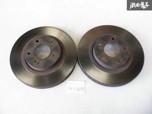 日産 純正 ECR33 R33 スカイライン フロント ブレーキ ディスク ローター 2枚セット 約296mm 厚さ約29.7mm 即納 棚15-3