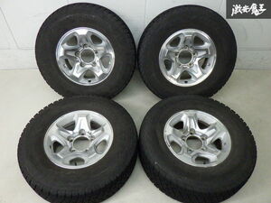 ●TOYOTA 純正 GRJ76 再販 70 ランクル 16インチ 7J ±0 PCD150 5穴 ホイール 4本 JWL-T + BS ブリザックDM-V2 スタッドレス 265/70R 棚Q-5