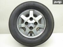 ●トヨタ 純正 AE86 レビン トレノ 13インチ 5J +27 PCD 114.3 4H ヨコハマ S-207 185/70R13 86S 94y 1本 在庫有 要補修 棚T-5_画像1