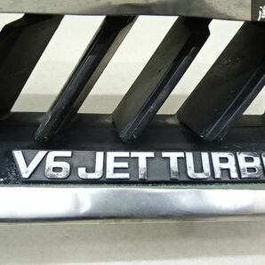 希少 日産 純正 GF31 レパード 前期 V6 JET TIRBO フロントグリル ラジエーターグリル 黒素地 要補修 再塗装前提 棚3-1の画像5