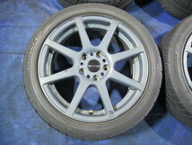 激安即決！BLITZ 17-7J 5H/114.3 ET47 +DONLOP 215/45R17 中古4本！アクセラ ステップＷ ストリーム ノア ヴォクシー アイシス T007980_画像5