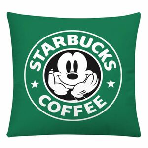 ★大人気★スタバ・ミッキー★クッションカバー★ブラック