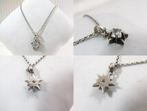 スタージュエリーSTAR JEWELRY ネックレス2点セット 星＆ハート シルバー925　　重さ約10g　長期保管品_画像7