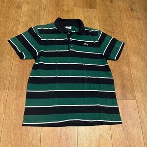 LACOSTE 半袖 ボーダー ポロシャツ SIZE 4 半袖ポロシャツ 