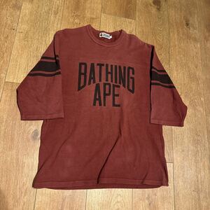 A BATHING APE スウェット半袖 Tシャツ SIZE L 