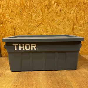 THOR コンテナボックス 53L 収納ボックス キャンプ アウトドア ソー グレー