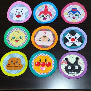 即購入可 9種 マーク 折り紙 丸 幼稚園 保育園 ハンドメイド