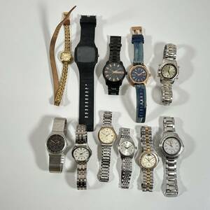 １円 〜　動作未確認　ジャンク　腕時計　DIESEL SEIKO ELGIN CASIO CITIZEN RICOH ALBA まとめ