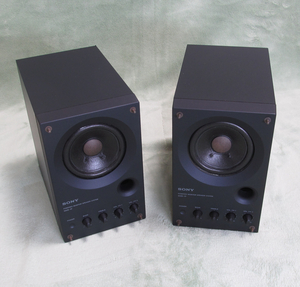 SONY/SMS-1P/POWERED MONITOR SPEAKER SYSTEM/アンプ内蔵/モニタースピーカー/ペア