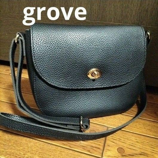 grove グローブ ショルダーバッグ ブラック 黒