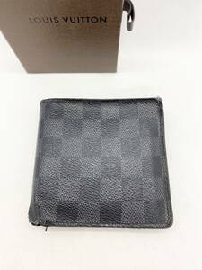 LOUIS VUITTON　ルイ・ヴィトン ダミエ　折り財布　送料無料　1円から