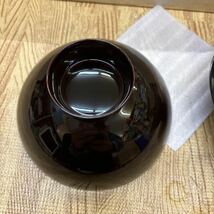 A1-149 溜平安秋草　古代形吸物椀　和食器 お椀 椀　5個　長期保管に伴うカビ等あり_画像4