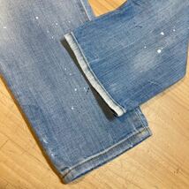 Y送料無料△927【DSQUARED 2】19AW イタリア製 S71LB0638 Skater Jean ダメージリペア加工 ストレッチ デニム パンツ SIZE 48_画像9