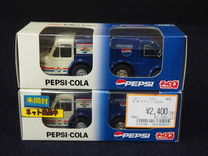 チョロQ【PEPSI-COLA＆PEPCI】2箱 全4台 セット ダイハツ ミゼットMP5／DAIHATSU ミゼットII 箱入り TAKARA TOMY ミニカー