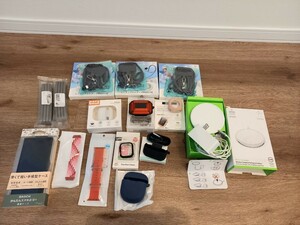 倉庫整理品 belkin ワイヤレス充電機/スマホケース/イヤホンケース/カバー ストラップ まとめて 未使用品有り 保管 現状品 k697