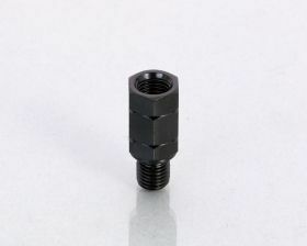 キタコ 0900-505-01107 ミラーアダプター ブラック 対辺14mm/逆ネジM10 汎用 バイクミラー アダプター 調整