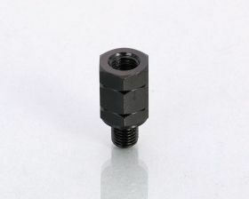 キタコ 0900-505-01103 ミラーアダプター ブラック 対辺17mm/逆ネジM10 汎用 バイクミラー アダプター 調整