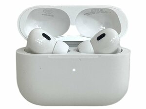 Apple Airpods Pro 第２世代 充電ケース USB-C ワイヤレス ノイズキャンセリング カナル型 IP54 箱付き MTJV3J/A ホワイト 家電/004