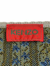 KENZO (ケンゾー) 長袖 ロングニット セーター ワンピース フォークロア 3051062 M ブルー グレー イエロー レディース/004_画像3