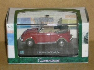 1/72 Cararama VW Beetle Cabriolet 赤