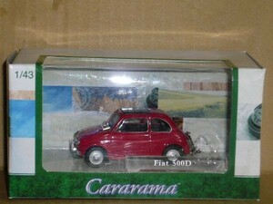1/43 Cararama Fiat 500D 赤