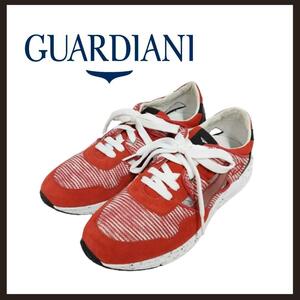 ○★新品 未使用 GUARDIANI SPORT テキスタイルスニーカー レッド 44○●