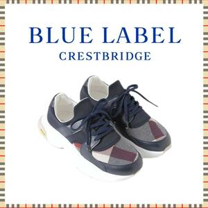 ○★新品未使用 BLUE LABEL CRESTBRIDGE チェックスニーカー○●