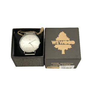 ○★新品 未使用 WEWOOD ウィーウッド HORIZON SILVER MIRROR メンズ 腕時計