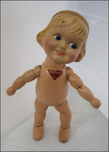 Bana8◆MARGIE マージ― 女の子 人形 木製 レトロ ドール コレクション アメリカン ビンテージ