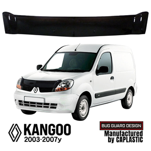  Renault Kangoo first generation type bug guard authentic front bonnet guard deflector smoked hood protector 