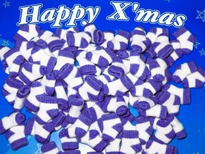 [* knitted socks charm purple / white 100 piece *]charm Christmas arrange .^^ purple / white shoes did ..-. socks stockings * domestic production *