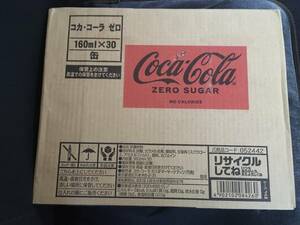 送料無料 新品 コカコーラゼロ 160ml×30本